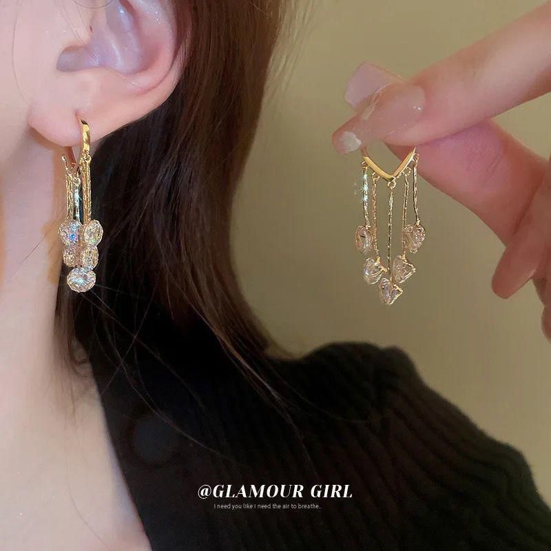 Diamond Drop Earrings