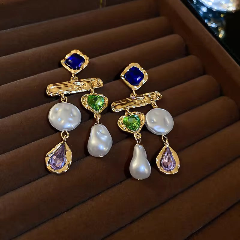 Ethno Pearl Earrings