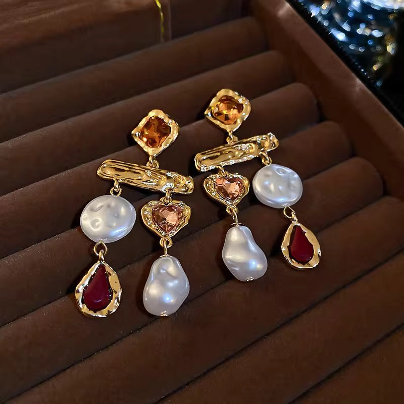 Ethno Pearl Earrings