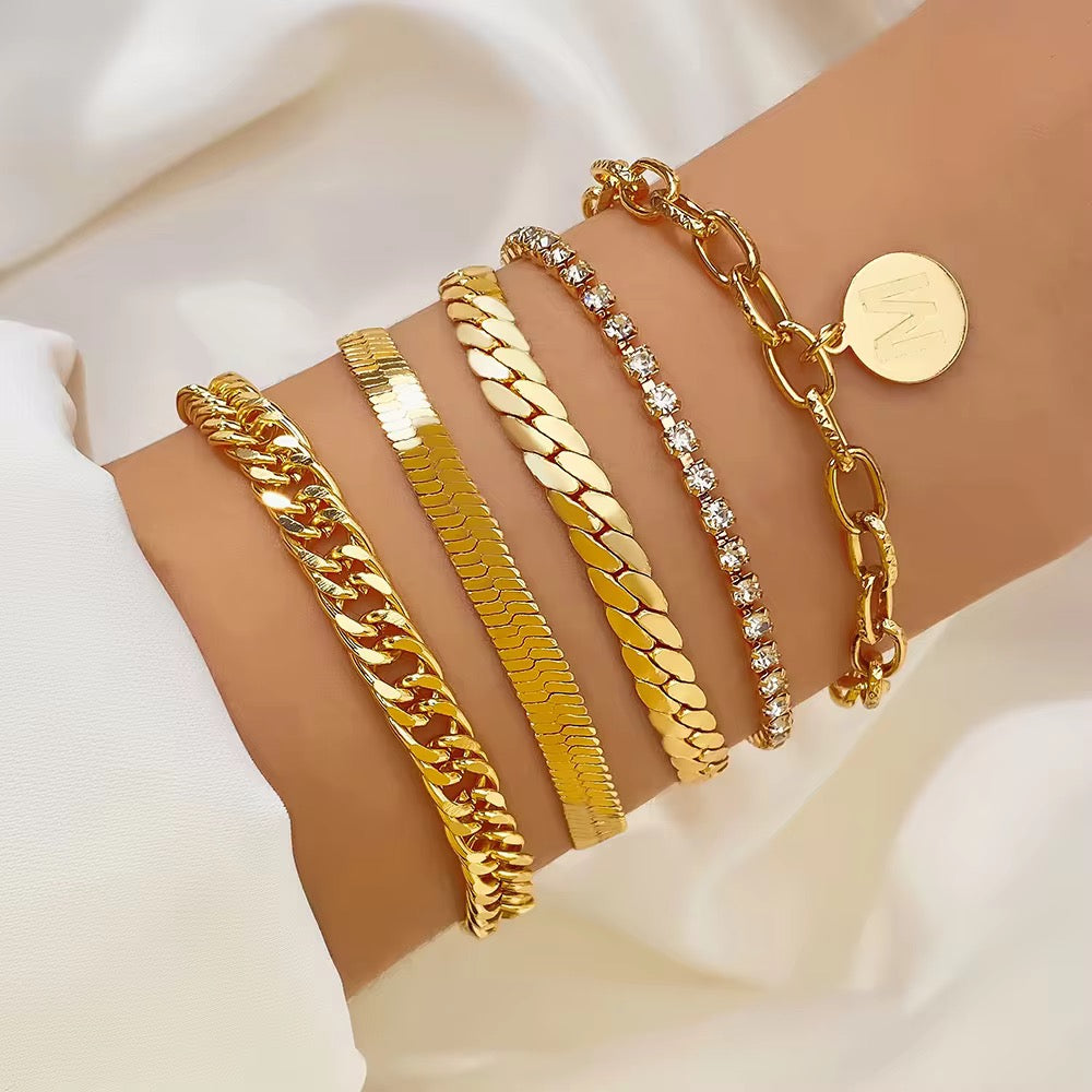 Gold Rush Bracelet Stack