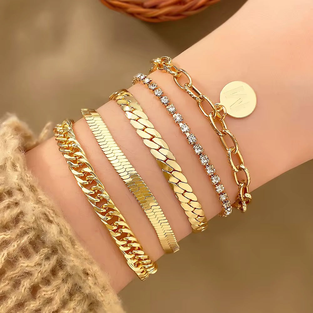 Gold Rush Bracelet Stack