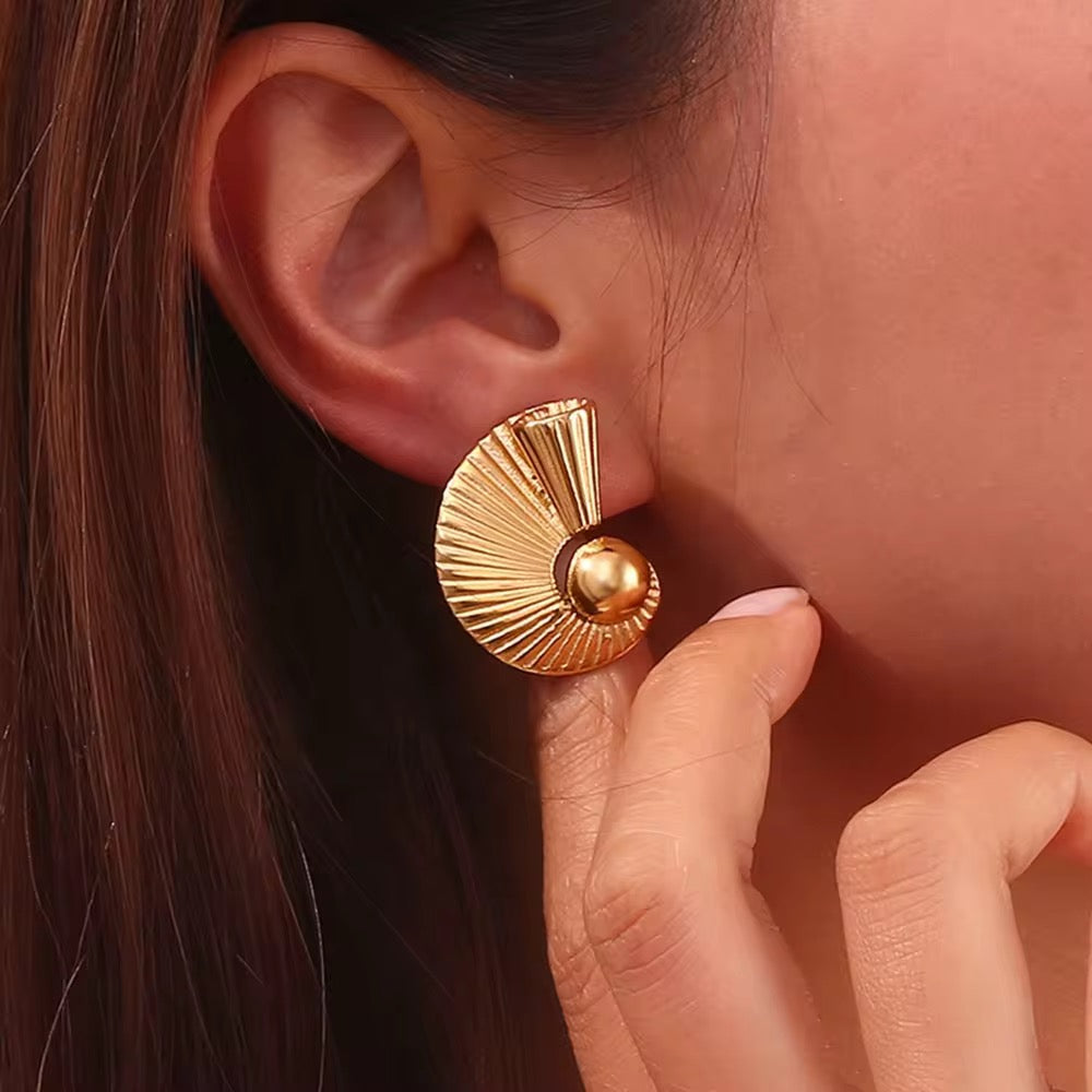 Gold Wings Earrings