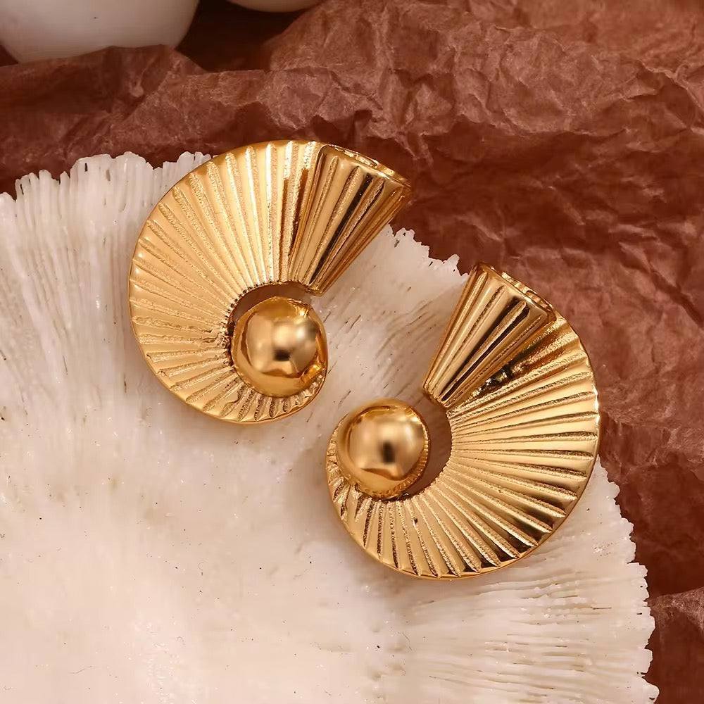 Gold Wings Earrings