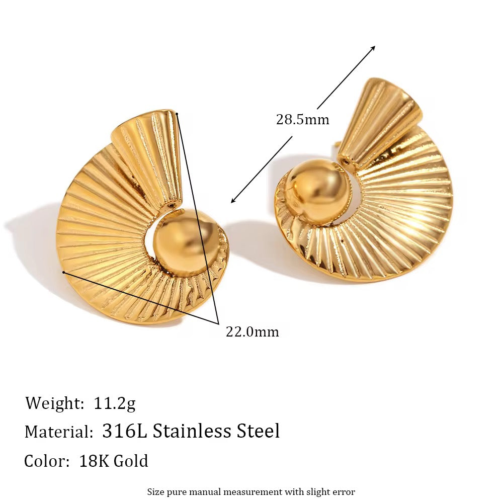 Gold Wings Earrings