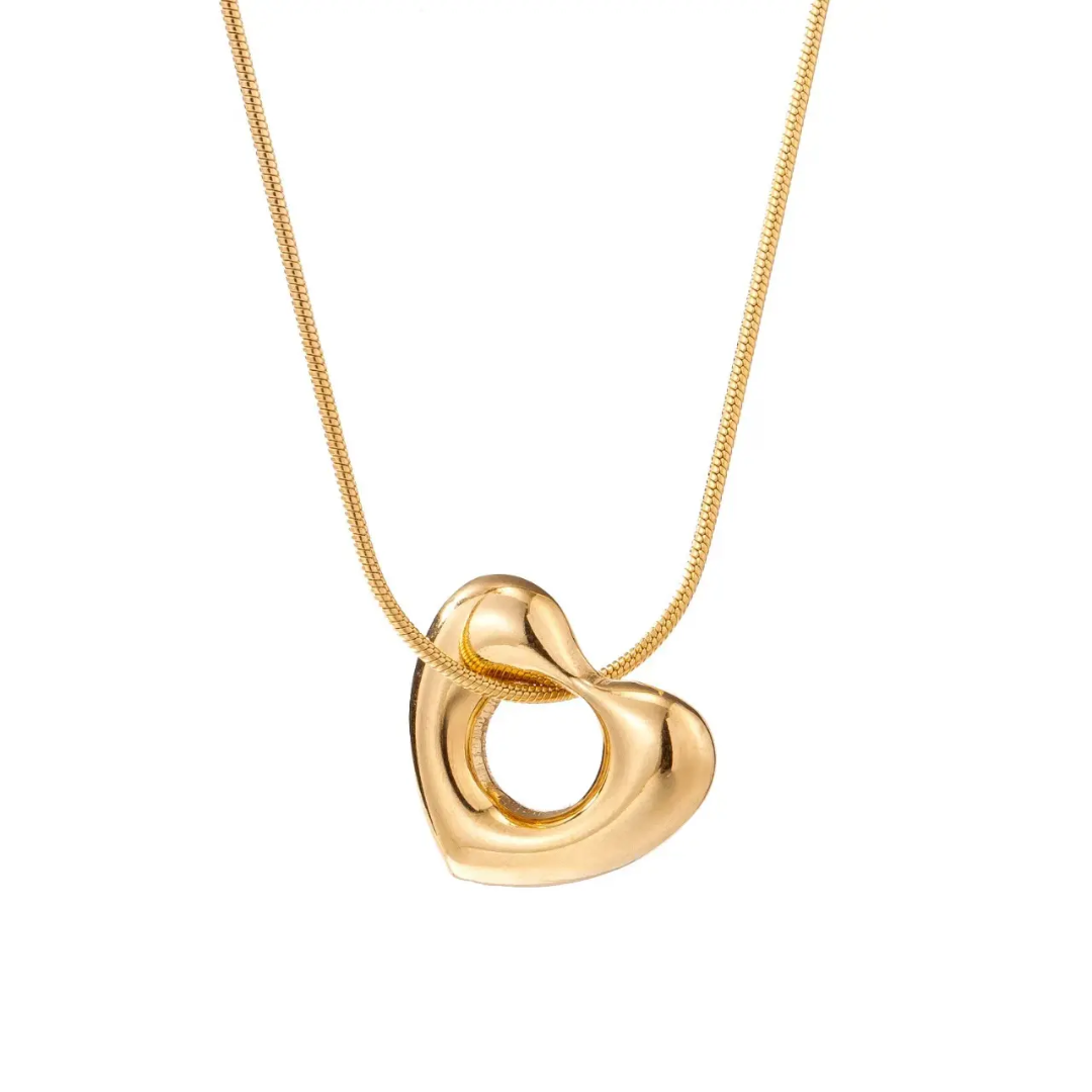 Anti Tarnish Heart Necklace
