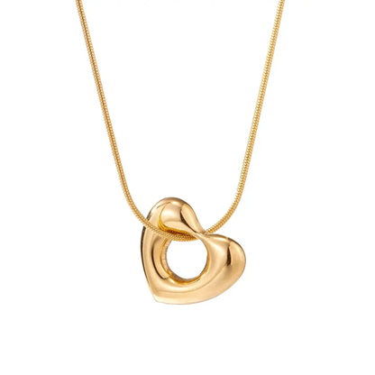 Anti Tarnish Heart Necklace