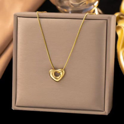 Anti Tarnish Heart Necklace