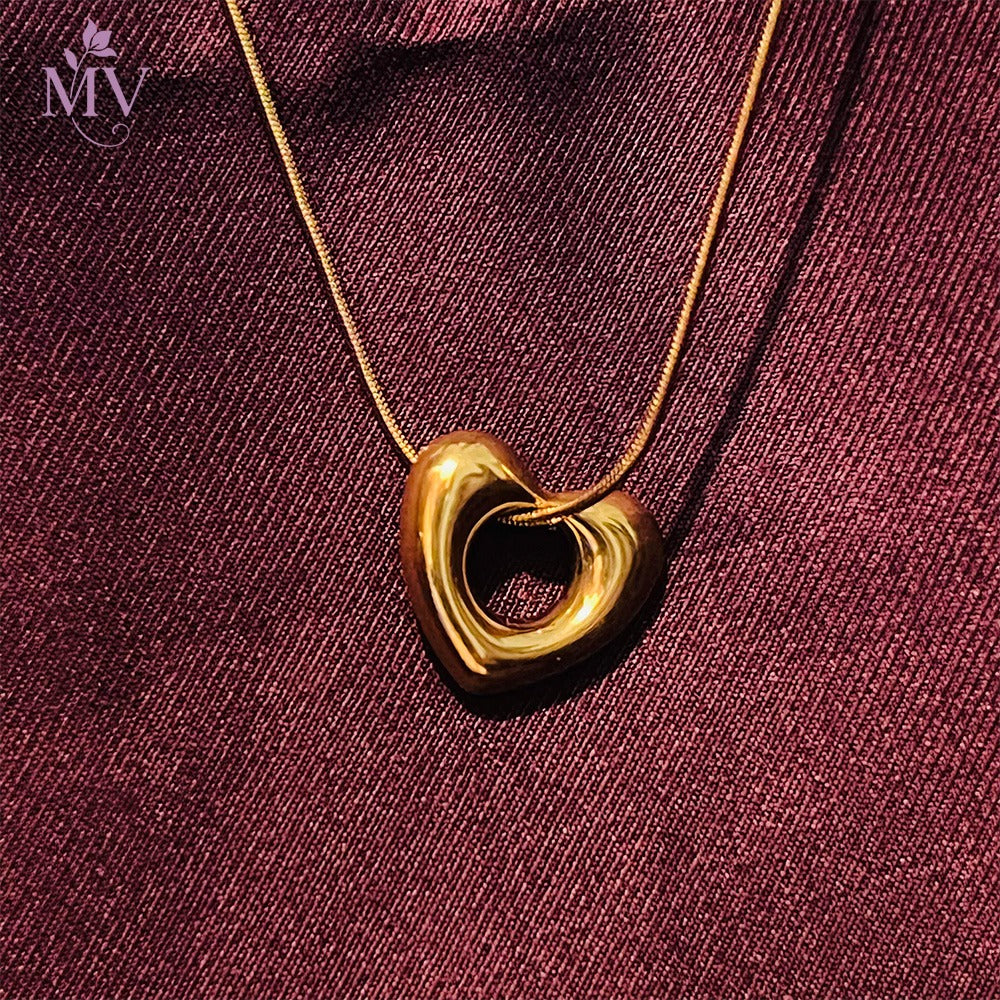 Anti Tarnish Heart Necklace