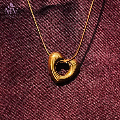 Anti Tarnish Heart Necklace