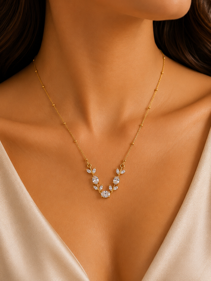 Tulip CZ Necklace