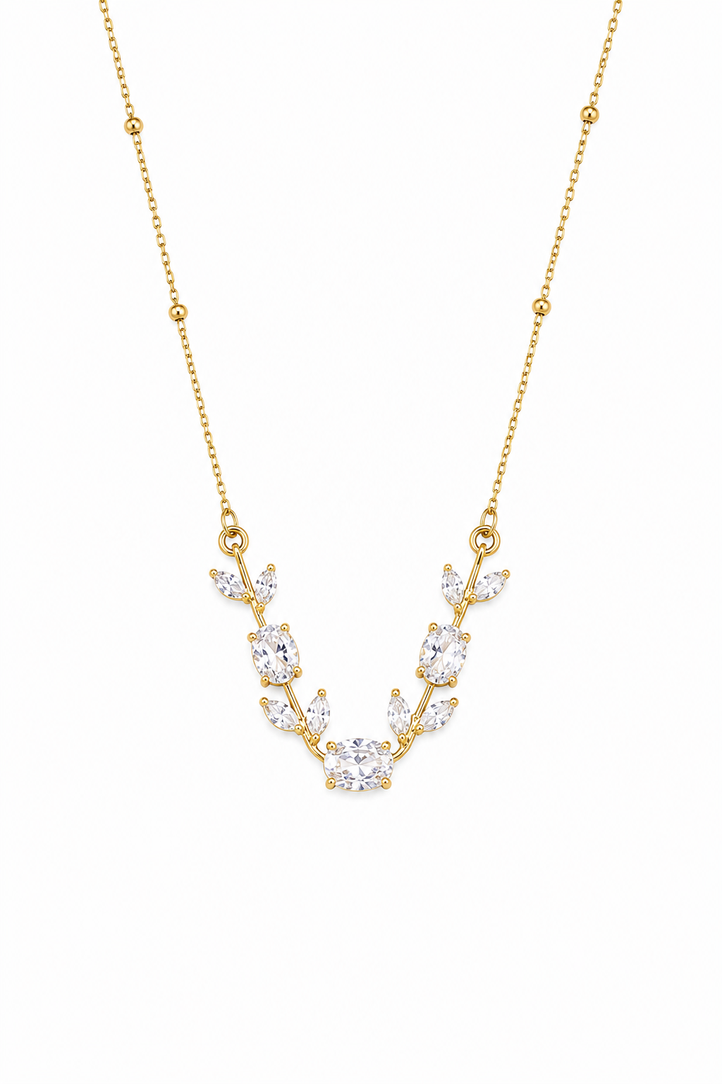 Tulip CZ Necklace