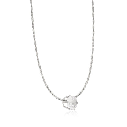 Elegant Gold Solitaire Necklace