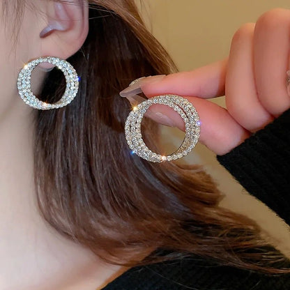 Diamond Spiral Earrings