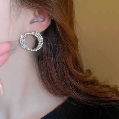 Diamond Spiral Earrings