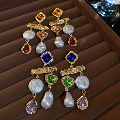 Ethno Pearl Earrings