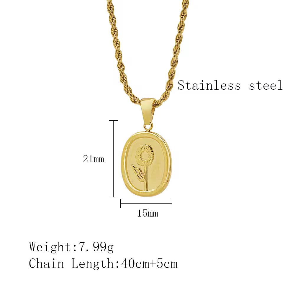 Daisy Necklace - 18K Gold Plated
