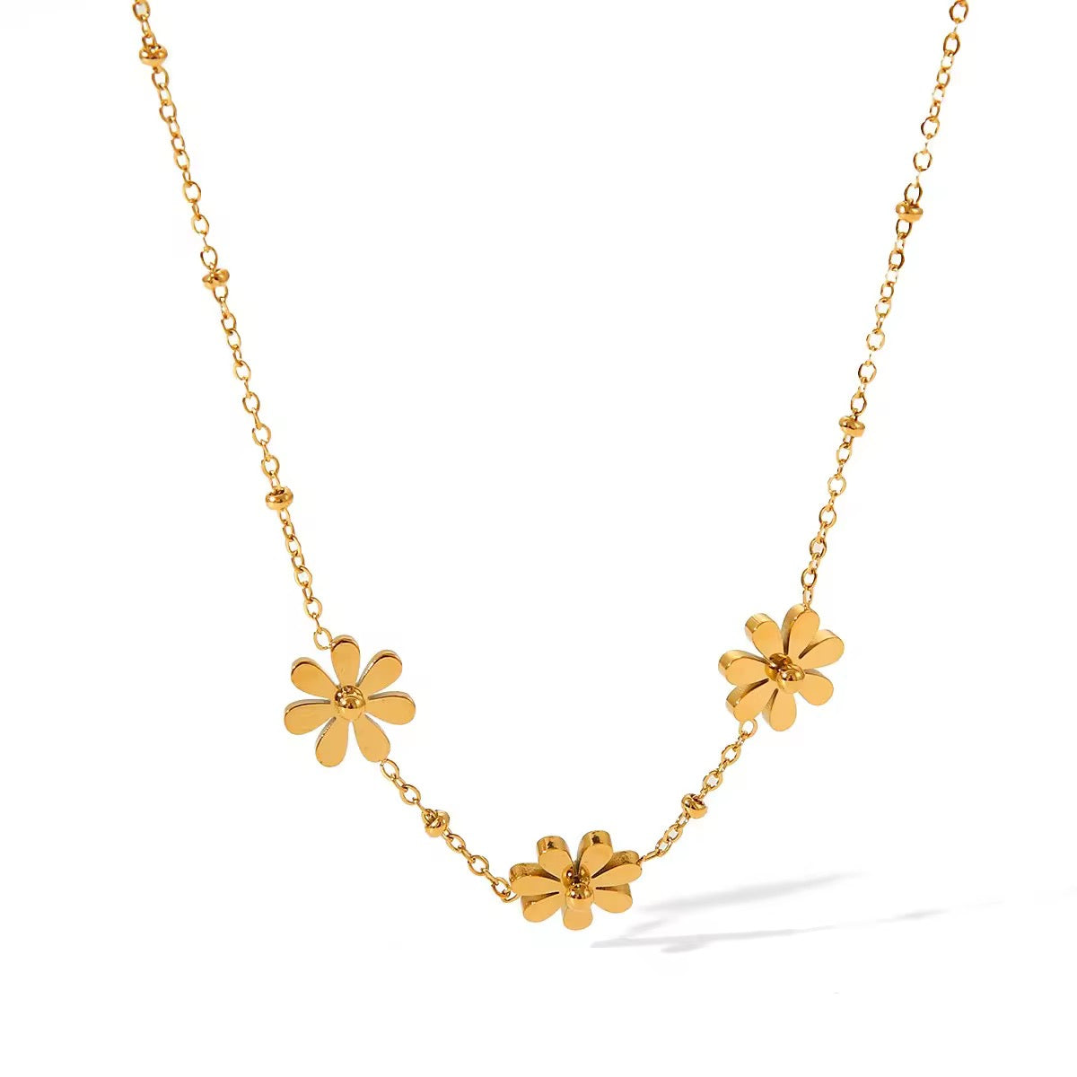 Minimal Daisy Gold Necklace