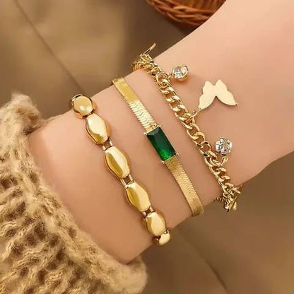 Emerald Dreams Bracelet Stack