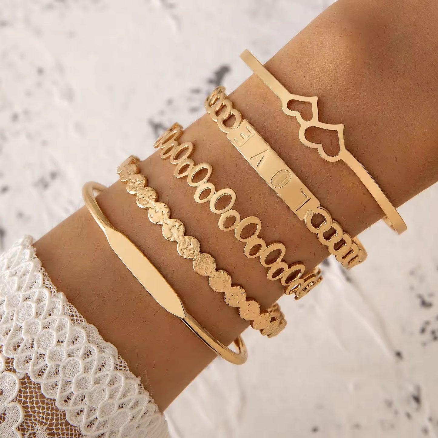 The Ultimate Golden Bangle Stack