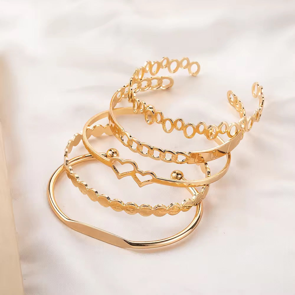 The Ultimate Golden Bangle Stack