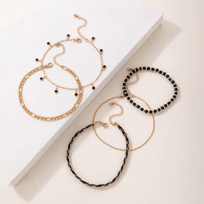5-Piece Anklet Set