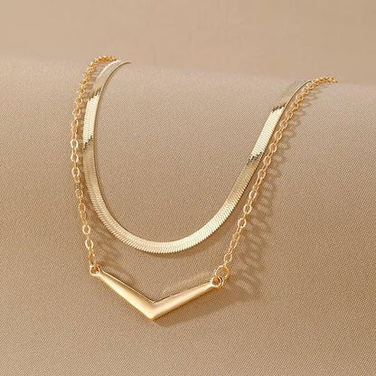 V Gold Necklace