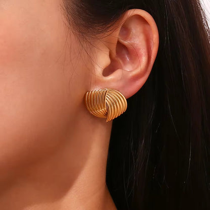 Gold Plated Chunky Earrings