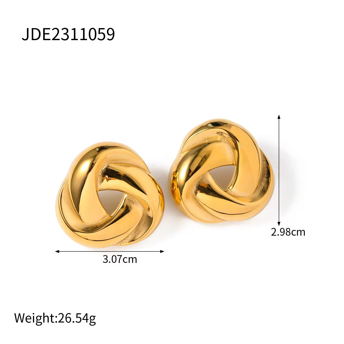 Croissant Studs